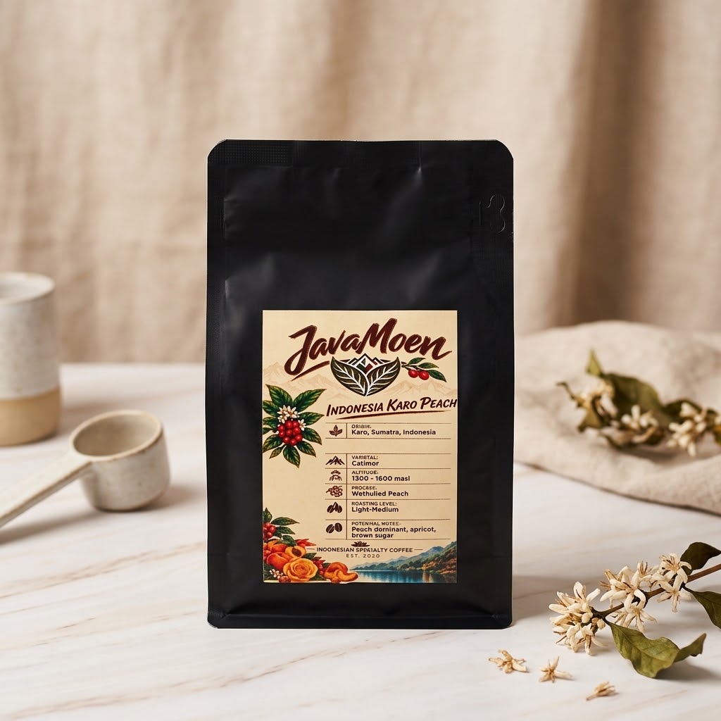 Indonesia Karo Peach Coffee Bag